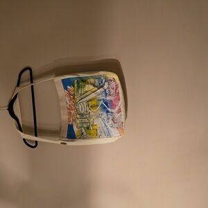 Vintage Coca Cola tote bag for a cruise ship trip. The writing mentions Atlanta.